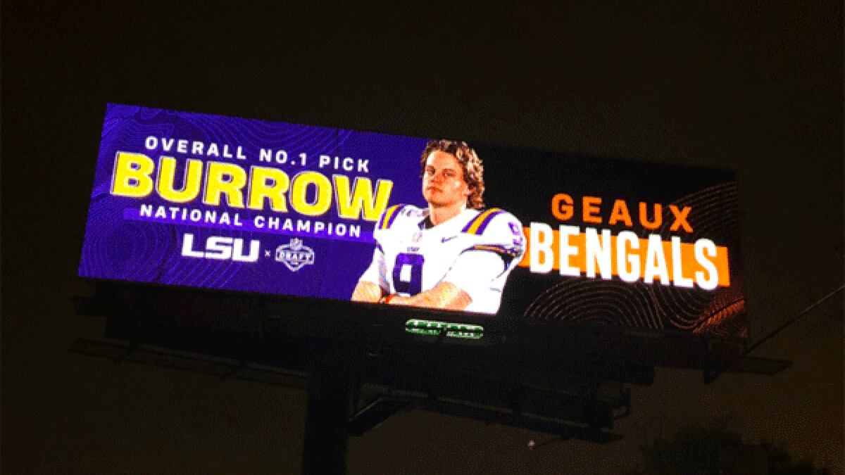 LSU 'Streauxs Win' billboards in Houston honor former Tigers Will