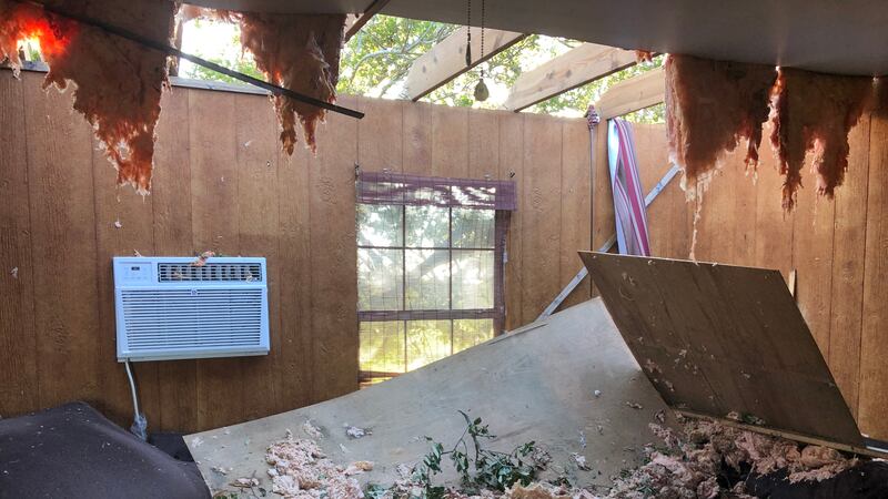 Point Aux Chene, Terrebonne roof damage