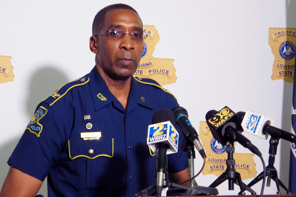 FILE - In this Friday, May 21, 2021 file photo, Col. Lamar Davis, superintendent of the...