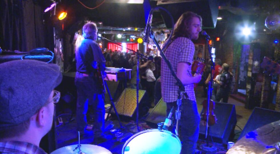 The Cajun Vagabonds in performance