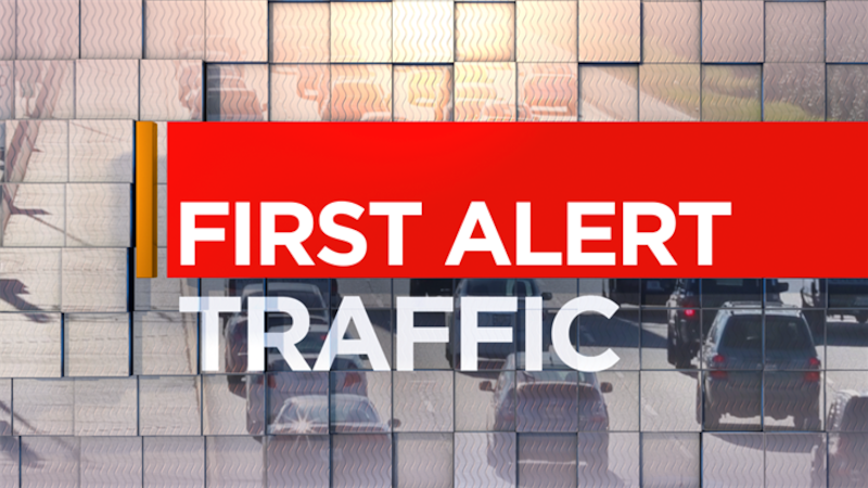 A care fire has briefly shut down I-610 West. (FOX 8)