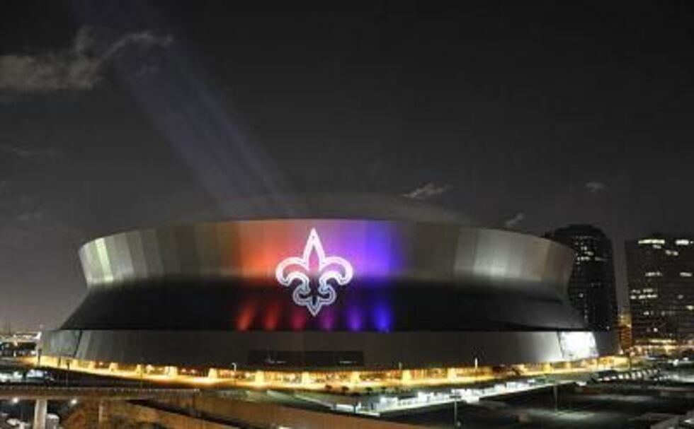 The first light test on the Superdome
