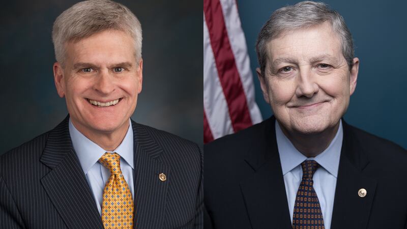 U.S. Senators Bill Cassidy (left) and John Kennedy (right) of Louisiana