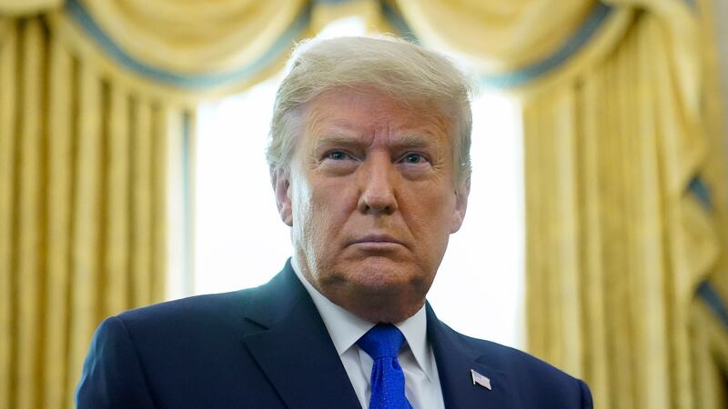President Donald Trump prepares to award the Presidential Medal of Freedom, the highest...