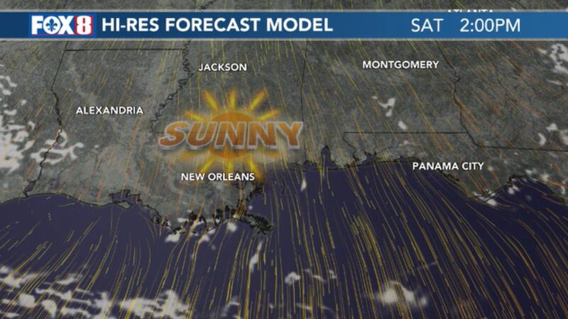The sunshine returns for the weekend.